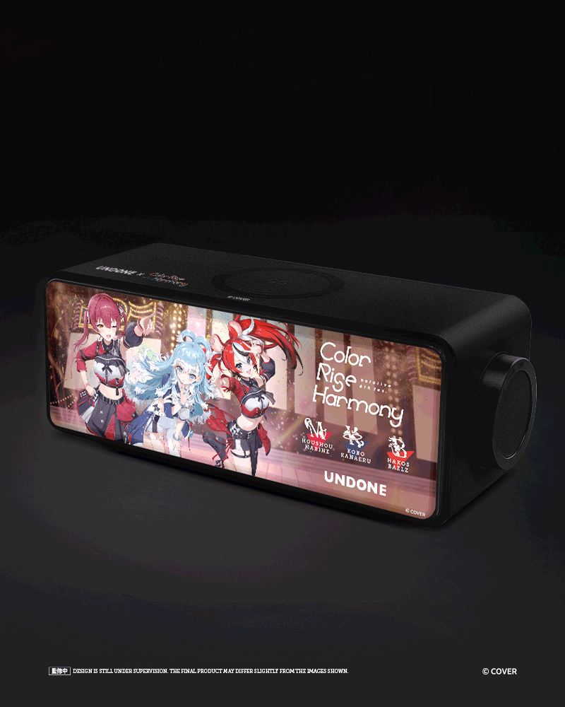 UNDONE x hololive 6th fes. Color Rise Harmony - イラストパネル付きBluetoothスピーカー